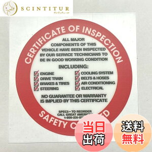 �y���������zAMERICA�����p�X�e�b�J�[ SAFETY CHECKED ���\��[RD] / USDM �����W�� �A�����J���G�� �F�F���b�h