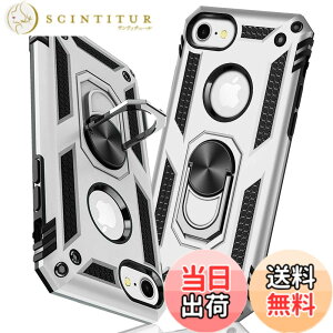 �y���������ziPhone 6 Plus �P�[�X/iPhone 6S Plus �P�[�X �����O �ϏՌ� �Ռ��z�� ���h�~ �S�ʕی� �J�����ی� �X�^���h�t�� TPU+PC�o���p�[ �w��h�~�΍� ��d�\�� 360�x��] �h�o �ԍڃz���_�[�Ή� 