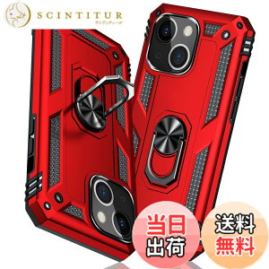 �y���������zTMUJWS iPhone 13 mini �P�[�X �����O �ϏՌ� �Ռ��z�� ���h�~ �S�ʕی� �J�����ی� �X�^���h�t�� TPU+PC�o���p�[ �w��h�~�΍� ��d�\�� 360�x��] �h�o �ԍڃz���_�[�Ή� ���ϖh�~ �ČR