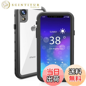 �y���������ziPhone XR �p �h���P�[�X DINGXIN IP68�h���K�i �h�� �h�� �h�o �ϐk �ϏՌ� �A�C�t�H��xr�P�[�X �X�g���b�v�z�[���t�� ���C�����X�[�d�Ή� (���F) �F�F�u���b�N�A�T�C�Y�FiPhone XR