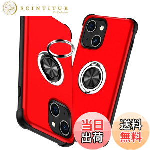 �y���������zTMUJWS iPhone 13 mini �P�[�X �����O�t�� �Ռ��z�� �V���R�� ��d�\�� TPU PC �ϋv�� �ČRMIL�K�i �w��h�~ �A�C�t�H�� 13 mini �P�[�X �ϏՌ� �o���p�[ �S�ʕی� �ԍڃz���_�[�Ή� �ϖ��C 