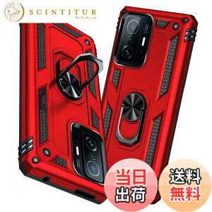 �y���������zTMUJWS Xiaomi Mi 11T Pro �P�[�X/Xiaomi Mi 11T �P�[�X �����O �ϏՌ� �Ռ��z�� ���h�~ �S�ʕی� �J�����ی� �X�^���h�t�� TPU+PC�o���p�[ �w��h�~�΍� �V���I�~ �~�[11t pro �P�[�X ��d�\�� 