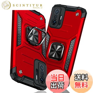 �y���������zTMUJWS Xiaomi 11T Pro �P�[�X/Xiaomi 11T �P�[�X �����O �Ռ��z�� �ϏՌ� TPU+PC�o���p�[ ��d�\�� �ČRMIL�K�i �S�ʕی�J�o�[ ����h�~ �ԍڃz���_�[�Ή� �C�菝�h�~ ����~�� �y�� ���^ 
