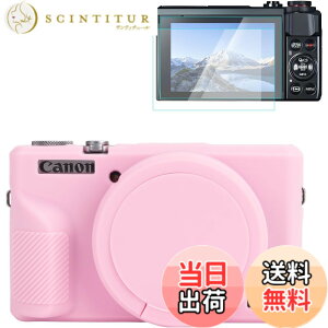 �y���������zRieibi �J�����P�[�X Canon G7X Mark III�f�W�^���J�����p�P�[�X G7X Mark III�A�N�Z�T���[ �X�N���[���v���e�N�^�[ �V���R�[���P�[�X �L���m��G7X3�ی�J�o�[�ƃX�N���[���ی�t�B���� 
