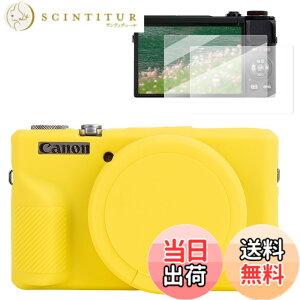 �y���������zRieibi �J�����P�[�X Canon G7X Mark III�f�W�^���J�����p�P�[�X G7X Mark III�A�N�Z�T���[ �X�N���[���v���e�N�^�[ �V���R�[���P�[�X �L���m��G7X3�ی�J�o�[�ƃX�N���[���ی�t�B���� 