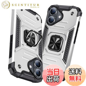 �y���������ziPhone 16 Plus �p�P�[�X �����O �Ռ��z�� �ϏՌ� TPU+PC�o���p�[ ��d�\�� �ČRMIL�K�i �S�ʕی�J�o�[ ����h�~ �ԍڃz���_�[�Ή� �C�菝�h�~ ����~�� �y�� ���^ �A�C�t�H�� 16 plus 