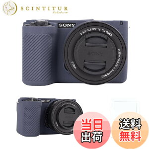 �y���������zRieibi �V���R���ی�P�[�X Sony Alpha ZV-E10 II �J�����P�[�X �X�N���[���v���e�N�^�[2�t�� �y�� ZV-E10II�P�[�X �O���b�v���o���� Sony ZV-E10 II�J�����P�[�X�p �F�FIndigo