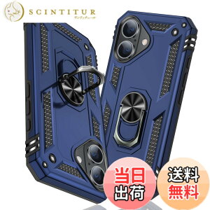 �y���������zTMUJWS iPhone 16 Plus �p�P�[�X �����O �ϏՌ� �Ռ��z�� ���h�~ �S�ʕی� �J�����ی� �X�^���h�t�� TPU+PC�o���p�[ �w��h�~�΍� ��d�\�� 360�x��] �h�o �ԍڃz���_�[�Ή� ���ϖh�~ ��