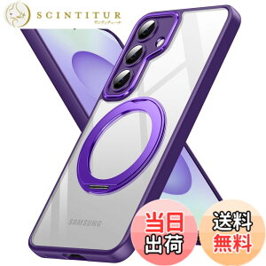 �y���������zGalaxy S25�p �P�[�X Magnetic�Ή� �N���A �����O �ϏՌ� SC-51F SCG31 �P�[�X ���� �Ռ��z�� TPU+PC�o���p�[ ��d�\�� 360°��]�X�^���h �X�g���b�v�z�[���t�� �y�� �ϋv 6.2�C���` �l�C �g