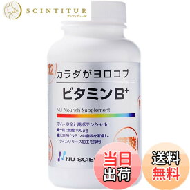 【送料無料】ニューサイエンス ビタミンB+ ビタミンB1 ビタミンB2 ビタミンB6 ビタミンB12 葉酸 酵母 無添加 GMP タイムリリース カラダがヨロコブ 240粒 サイズ：240粒