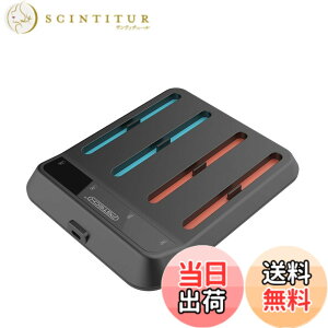 �y���������zLICHIFIT Switch2�Ή� ���E�����^�R���g���[���[ �X�^���h 4-in-1 �[�d�h�b�N ��̌^ 4�䓯���[�d LED�C���W�P�[�^�[�t�� �F�F�}�Ɏ����܂���