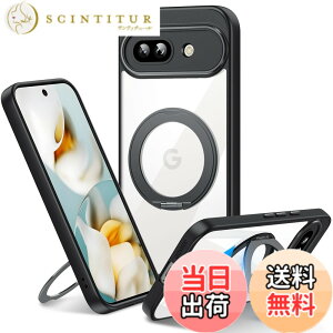 �y���������zGoogle Pixel 9A �p �P�[�X Magnetic�Ή� �N���A �����O �ϏՌ� ���� �Ռ��z�� TPU+PC�o���p�[ ��d�\�� 360°��]�X�^���h �X�g���b�v�z�[���t�� �ϋv �y�� 6.3�C���` �l�C �g�уJ�o�[ MZ92-P