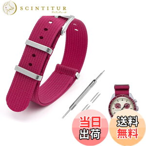 �y���������z[Jumpsunfun] 20mm ���v�o���h for Omega X Swatch Speedmaster MoonSwatch �I���K�ƃX�E�H�b�` �X�s�[�h�}�X�^�[ ���[���X�E�H�b�`�p �~���^���[�i�C�������v�x���g �F�F���b�h