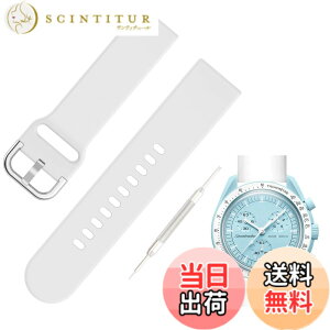 �y���������z[Jumpsunfun] 20mm �V���R�����v�o���h for SwatchxOMEGA Speedmaster MoonSwatch �X�E�H�b�`�ƃI���K�x���g Quick Release �����H��t�� �F�F�z���C�g