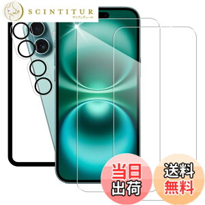 �y���������zHUAKE 2���Z�b�g ���{�f�ލ̗p ��p �K���X�t�B���� �T�C�Y�F2-2-D-iPhone16 Plus