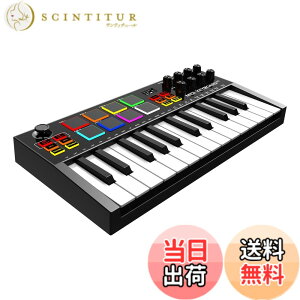 �y���������zOYAYO MIDI�L�[�{�[�h 25�� �[�d�� �x���V�e�B�Ή� MIDI�R���g���[���[ 8�o�b�N���C�g�t���h�����p�b�h 8�m�u OLED�f�B�X�v���C���� DAW�A�g�Ή� ���y����pMIDI�R���g���[���[ �F