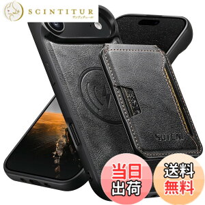 �y���������zJCGOOD iPhone 17/17Pro/17ProMax/17Air �P�[�X MagSafe ���C�����X�[�d �Ή� �w�ʃJ�[�h�P�[�X�t�� ������ �}�O�Z�[�t�Ή� �J�[�h���[ ���߉\�ȃX�^���h�@�\ ���O���\ ���C�z���J�o�[