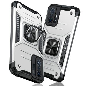�y���������zTMUJWS Xiaomi 11T Pro �P�[�X/Xiaomi 11T �P�[�X �����O �Ռ��z�� �ϏՌ� TPU+PC�o���p�[ ��d�\�� �ČRMIL�K�i �S�ʕی�J�o�[ ����h�~ �ԍڃz���_�[�Ή� �C�菝�h�~ ����~�� �y�� ���^ 