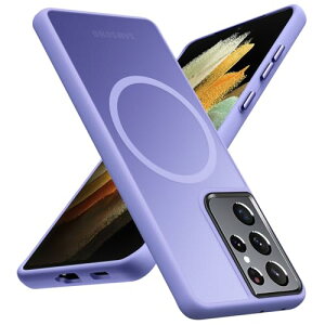 yzTMUJWS Galaxy S21 Ultra pP[X MagneticΉ NA ϏՌ Ռz }Olbg ČRMILKi SʕیJo[ MNV[ s21 EgpP[X  6.8C` }bg Xgbv