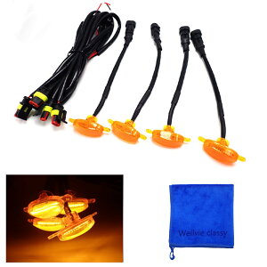 �y���������zLED �O�����}�[�J�[ �W���j�[ �v���h RAV4 �f���J D5 �ėp �J�X�^�� �p�[�c �t�����g�O���� ���C�g �h���X�A�b�v �f�C���C�g �ԗp�i [���s�A���i]