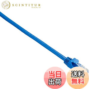 �y���������z�G���R�� LAN�P�[�u�� CAT6A�ܐ܂�h�~�R�l�N�^ �u���[ �F�F�u���[�A�T�C�Y�F30m