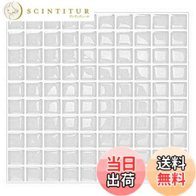 【送料無料】VANCORE モザイクタイルシール 4枚セット キッチン 洗面所 タイルシール 3d 防水 はがせる タイルシート リメイクシート 耐熱 色：ホワイト、サイズ：24cm*24cm(4枚セット)