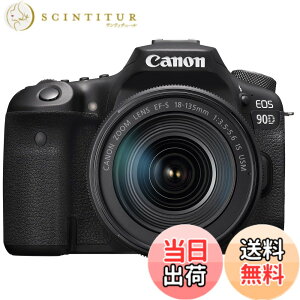 �y���������zCanon �f�W�^����჌�t�J���� EOS 90D �F�F�u���b�N�A�T�C�Y�F18-135mm�����Y�L�b�g
