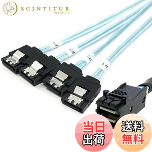 �y���������zchenyang SF-031-040-070-082 Mini SAS SFF-8087 to SFF-8643 �f�[�^�T�[�o�[ �n�[�h�f�B�X�N RAID �P�[�u�� 50cm �F�F�u���b�N SFF-8643 - 4SATA 100cm�B�A�T�C�Y�F1.0m