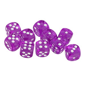 �y���������zYourandoll 10�� ���ʑ̃_�C�X D6�T�C�R�� 6�ʃ_�C�X16mm Dungeons and Dragons �AMTG�A TRPG�A DND�T�C�R���Ȃǃe�[�u���Q�[���p �F�F���� �p�[�v���A�T�C�Y�F16mm