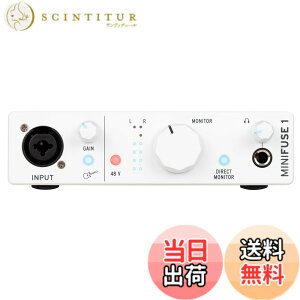 �y���������zArturia �A�[�g���A ���y����\�t�g�t�� �|�[�^�u���E�I�[�f�B�I�C���^�[�t�F�C�X MiniFuse �F�F�z���C�g