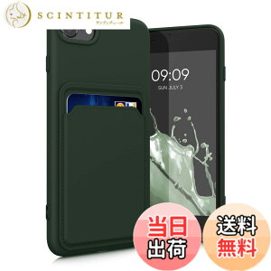 �y���������zkwmobile �X�}�z�P�[�X Apple iPhone SE3 / iPhone SE2 / iPhone SE (2022) / iPhone SE (2020) / iPhone 8 / iPhone 7�Ή� �P�[�X -�J�[�h�z���_�[�t�� �\�t�g TPU �V���R�� ���F �F�F�[�ΐF�A�T�C�Y�FiPhone SE (