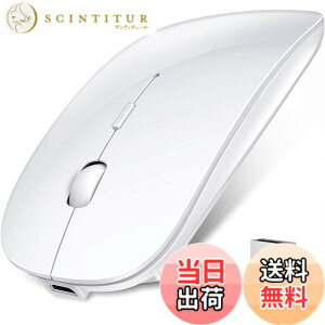 �y���������z���C�����X�}�E�X Bluetooth�}�E�X ���� �����^ �É� �[�d�� �ȃG�l���M�[ 2.4GHz 3DPI���[�h �����x �����^�ѕ֗� iPhone/iPad/Mac/Windows/Surface/Microsoft Pro�ɑΉ� �F�F�z���C�g