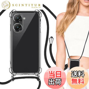 �y���������z�N���A ���� �J�o�[ �V�����_�[ �g�уP�[�X �F�F�N���A+�����X�g���b�v�A�T�C�Y�FASUS ZenFone 9,ZenFone 10