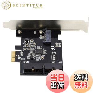 �y���������zCablecc USB 3.0 �t�����g�p�l���w�b�_�[ 5Gbps 19�s�� 20�s�� - PCI-E 1X Express Card VL805�A�_�v�^�[�B