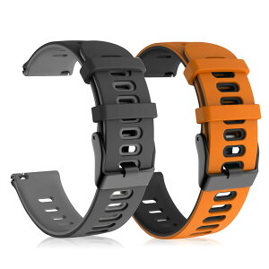 �y���������z[HeeNia] 20MM �Ή��o���h Amazfit Active/GTR Mini/GTS 4 / GTS 4 Mini/Bip 3 / Bip 3 Pro �����o���h �X�g���b�v �ւ��x���g �F�F�u���b�N/�I�����W�A�T�C�Y�F20MM