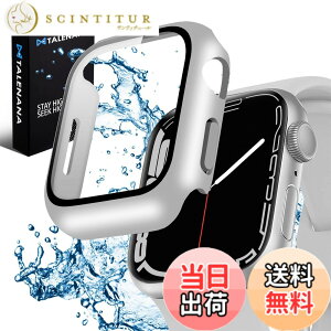 �y���������zTALENANA for Apple Watch �h���P�[�X 40mm/44mm �ی�J�o�[ �����K���X�t�B���� ��̌^ �S�ʕی� �Ռ��z�� Apple Watch Series 6/SE3/SE2/SE/5/4�Ή� PC�f�� �����ȒP �^�b�`���ǍD �A�b�v���E�H�b 