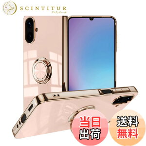 �y���������zLuFiYa �P�[�X �����O�t�� �J�o�[ TPU�f�� �X�^���h�@ �X�}�z�P�[�X �y�� �ϏՌ� ���� �C�菝�h�~ �����h�~ �ԍڃz���_�[ 360°��] �P�[�X �F�F�s���N�A�T�C�Y�FSamsung Galaxy A25 5G