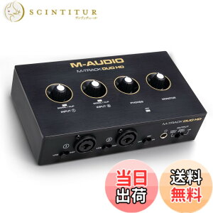 �y���������zM-AUDIO M-Track Duo HD �I�[�f�B�I�C���^�[�t�F�C�X USB-C�Ή� 24bit�E192kHz 2�C��2�A�E�g(XLR/TRS�Ή�) ���R�[�f�B���O�E�z�M�E�|�b�h�L���X�g�Ή� �\�t�g�E�F�A�X�C�[�g�t�� �F�F�u���b