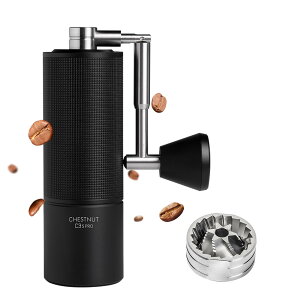 �y���������zTIMEMORE C3S �R�[�q�[�~�� �蓮 �^�C�����A 36�i�K�e�������\ �y�� �ȗ͐� �g�� �������ȒP �X�e�����X���R�[�q�[�~�� �u���b�N (�u���V�t��)�c �F�FC3S Pro Black�A�T�C�Y�FC3S Pro