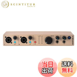 �y���������zArturia �A�[�g���A ���y����\�t�g�t�� �|�[�^�u���E�I�[�f�B�I�C���^�[�t�F�C�X MiniFuse �F�F�V�����p�[�j���A�T�C�Y�FMiniFuse 4