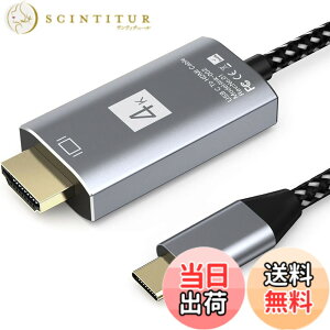 �y���������zUSB C - HDMI�A�_�v�^�[ (4K@60Hz) USB Type-C - HDMI�A�_�v�^�[ �F�F�O���[ 3m