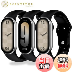 �y���������z[Monuary] 3-8�F Xiaomi Smart Band 10/9/8�ƌ݊����̂�������p���X�g�o���h�A�_�炩��TPU���A�ʋC���A�h���A�v���ȉ�̗̂̍p �F�F��*3�A�T�C�Y�F�t�J���i�V���R���j