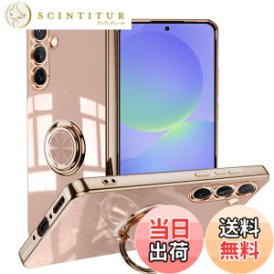 �y���������zLuFiYa �P�[�X �����O�t�� �J�o�[ TPU�f�� �X�^���h�@ �X�}�z�P�[�X �y�� �ϏՌ� ���� �C�菝�h�~ �����h�~ �ԍڃz���_�[ 360°��] �P�[�X �F�F�s���N�A�T�C�Y�FSamsung Galaxy A36 5G