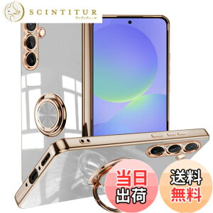 �y���������zLuFiYa �P�[�X �����O�t�� �J�o�[ TPU�f�� �X�^���h�@ �X�}�z�P�[�X �y�� �ϏՌ� ���� �C�菝�h�~ �����h�~ �ԍڃz���_�[ 360°��] �P�[�X �F�F�z���C�g�A�T�C�Y�FSamsung Galaxy A36 5G