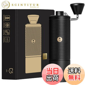 �y���������zTIMEMORE C3S �R�[�q�[�~�� �蓮 �^�C�����A 36�i�K�e�������\ �y�� �ȗ͐� �g�� �������ȒP �X�e�����X���R�[�q�[�~�� �u���b�N (�u���V�t��)�c �F�FC5 ESP Black�A�T�C�Y�FC5 ESP