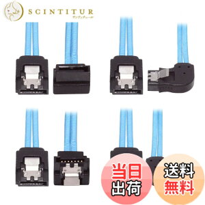 �y���������zCablecc ���� 6 SATA 7pin ���� 6 SATA 7pin �^�[�Q�b�g SSD �n�[�h�f�B�X�N 6Gbps �f�[�^�T�[�o�[ Raid �P�[�u�� �F�FBlue 4x Angled SATA