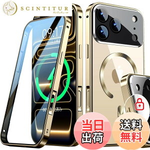 �y���������zRosycover�y�V�����̈�̌^�����Y�E���J�j�J�����b�N�ziPhone �p�� �P�[�X Magsafe�Ή� [360°�S�ʕی�E���ʋ����K���X] �F�F�S�[���h�A�T�C�Y�FiPhone 17 Pro Max �p