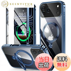 �y���������ziPhone 14/15/ �V���[�Y �P�[�X �X�^���h�@�\�t���E�A�N�V�����{�^�� �F�F�f�B�[�v�u���[�A�T�C�Y�FiPhone 17 Pro Max