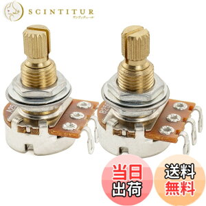 �y���������zMusiclily Pro �J�[�u �~�j�|�b�g �^�J �~���K�i �X�^���_�[�h�X�v���b�g�V���t�g 9.5mm �|�e���V�����[�^ �G���L�M�^�[/�x�[�X�p(2�Z�b�g) �F�FA250K+B250K 9.5mm