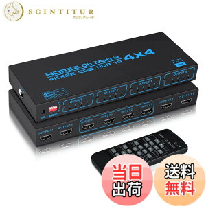 �y���������zavedio links HDMI�}�g���b�N�X �F�F4K@60Hz HDMI�}�g���b�N�X 4����4�o�́A�T�C�Y�F4K60Hz 4����4�o��